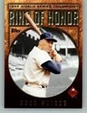 2008 Topps Update Ring of Honor World Series Champions #'dS Duke Snider - Brooklyn Dodgers (Baseball Cards)