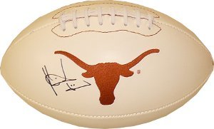 Vince Young signed Texas Longhorns Logo Football