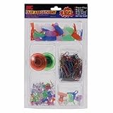 Combo Clips, 192 Count, Red/Green/Blue/White/Purple