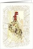 Victorian dress Card