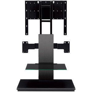 Yamaha YTS-F500BL Digital Sound Projector and TV Floor Stand (Each, Black)