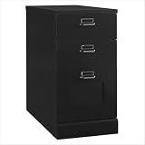 Bush MY62903-03 My Space Stockport Three Drawer Pedestal File Cabinet in Black