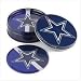Kitchen & Housewares : sunrise Dallas Cowboys Tin Coaster Set (1 SET)