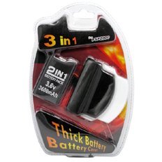 PSP 2000 Compatible 3600mAh Battery Pack with Covers
