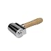 Driak 60mm Leather Craft Press Edge Roller Iron Roll Glue Edges & Crease Leather Tool DIY Wood Handle Blank Holder Platen Tools