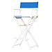 Casual Home 30-Inch Director Chair, White Frame