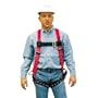 MSA FP Pro harness with tongue buckle leg straps, back D-ring & hip D-rings Standard