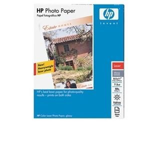 HP 8.5 x 11 inch Glossy Color Laser Photo Paper 100-Sheets - Q6608A