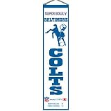 Baltimore Colts Super Bowl 5 Wool Heritage Banner