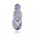 Ladies Flip Flop Sandal White Gold Pendant w/ Diamonds