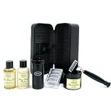 The Art Of Shaving Travel Kit ( Unscented ) Razor + 4 Blades + Pre-Shave Oil + Shaving Cream + AS Balm + Shaving Brush 6 Piece Set + Case