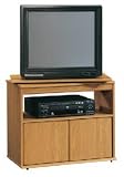 Beginnings Swivel-Top TV Stand - Oak