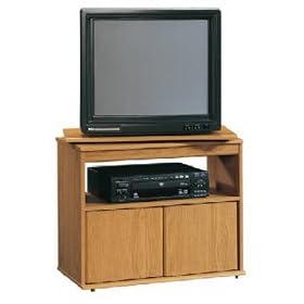 Beginnings Swivel-Top TV Stand - Oak by SAUDER