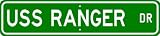 USS RANGER CV 61 Street Sign - Navy