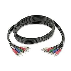 Component Audio video Cable, RCa Connectors, 6ft by Ziotek