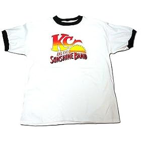 Buy KC And The Sunshine Band - LOGO Ringer T-shirt, White made by KC And The Sunshine Band now!