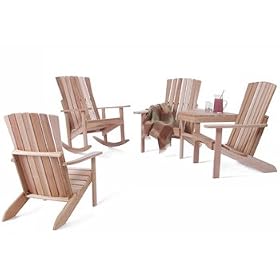 Atc - At22u Athena Adirondack Chair - Clear Grade A - Western Red Cedar by All Things Cedar