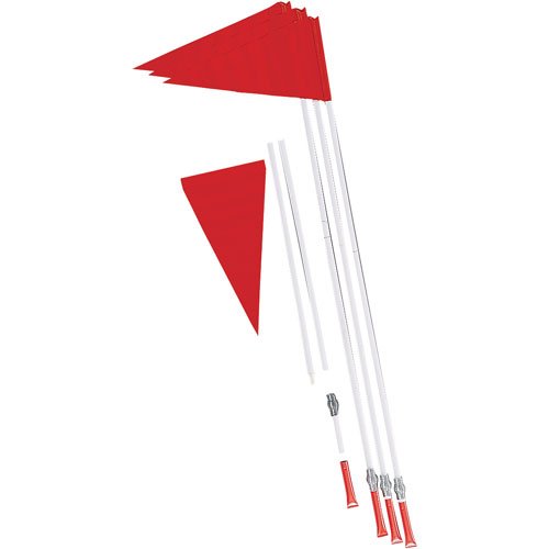 Champion Sports Spring Loaded Triangle Soccer Corner Flags