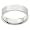 14k White Gold Flat Comfort Fit Men's Band, 6mm.