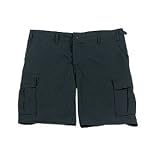 Black Army Cargo BDU Shorts