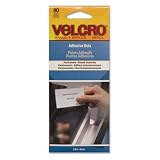 Velcro 91393 - Adhesive Dots, Permanent, 1/2 diameter, 80/Carton-VEK91393