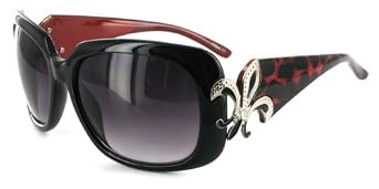 Buy Baton Rouge 1226 Ladies Designer Sunglasses with Stylish Patterned Frames with Fleur de Lis... by Elements of Style