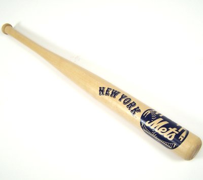 Buy NEW YORK METS OFFICIAL 18 MINI WOOD BASEBALL BAT N.Y. by Coopersburg Sports