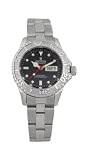 Croton Women's Silver-Tone Black Dial Watch #CA201046SSBK