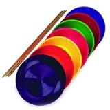 Jonglierteller 1xorange/1xblau/1xrot incl. Holzstab