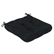 Fieldcrest Luxury Matelesse Chairpad - Black (16x16")