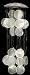 White Capiz Shell Windchime Seashell Beach House Tiki 16