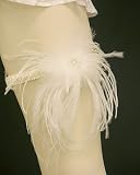 Ostrich Feather Bridal Garter