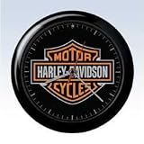 Harley Davidson 8 Inch Bar & Shield Wall Clock With Sound