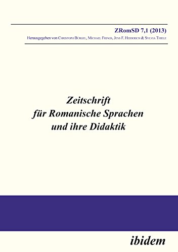 Zeitschrift für Romanische Sprachen und ihre Didaktik: Heft 7.1 (German Edition)
