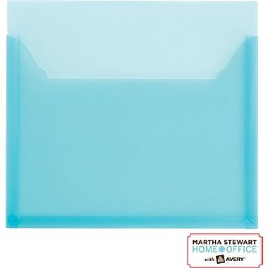 Martha Stewart Home Office with Avery Large Pocket, Blue, 12