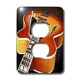 Music - Jazz Guitar - Light Switch Covers - 2 plug outlet cover