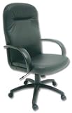 GGI Lumb-air Executive Armchair Leather High Back H700mm Seat W520xD460xH460-540mm Black Ref PS9093LV
