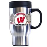 Wisconsin Badgers College Travel Mug