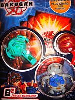 Childrens Toyshop  Toys : Bakugan Bakupearl B2 Series Tan Skyress Black Wormquake Green Mystery Ball 3 Ability Cards and 3 Metal Gate Cards