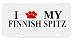 Finnish Spitz Paw Love Dog Vanity Auto License Plate