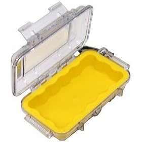 New - Pelican 1015 Micro Case, Clear Top Yellow - 1015-007-100