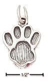 Sterling Silver Dog Paw Print Charm