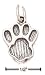 Sterling Silver Dog Paw Print Charm