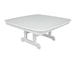 42" Recycled Earth-Friendly Cape Cod Outdoor Patio Square Dining Table - White