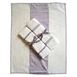  : Tadpoles Classics Gingham Lavender - Burp Cloths