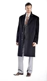 Men's Knee Length Overcoat in Pure Cashmere