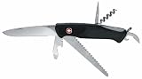  : Wenger 17755 New Ranger 55, rostfrei, Safety Lock, 11 Funktionen, mit Holzs&auml;ge
