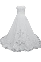 Strapless Lace 2014 Satin Wedding Dress 