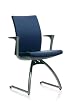 HAG H04 Communication Chair w/ Arms (Black Fabric)