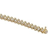 14K Yellow Gold Diamond Bracelet